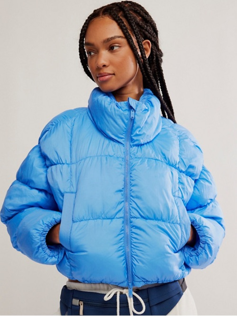 FP Movement In A Bubble Puffer Jacket by Free People - Hawaiian Blue